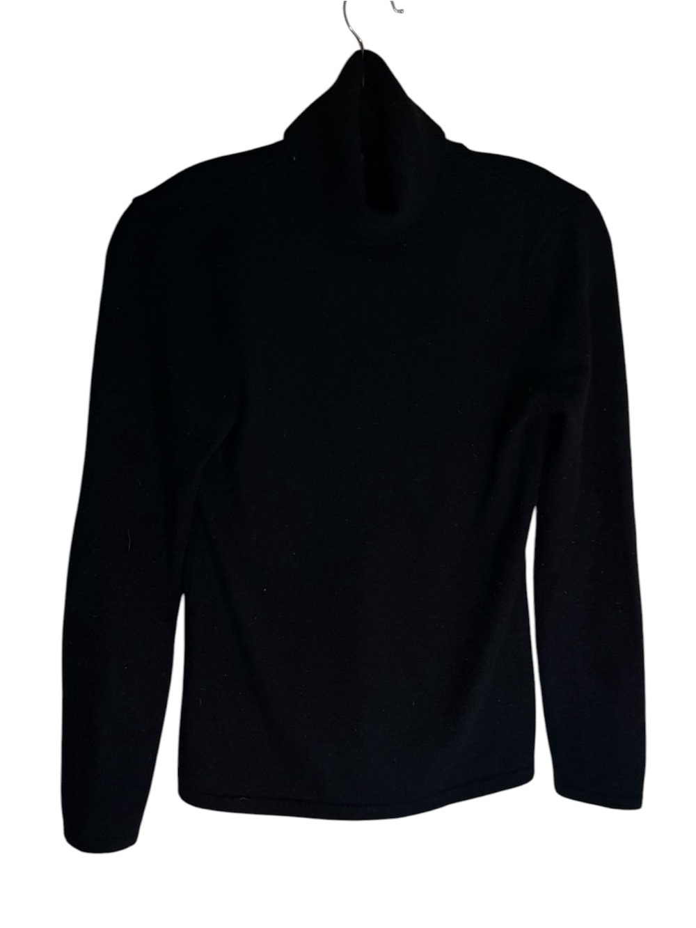 Black Saks Fifth Ave Cashmere Turtleneck Sweater Size Medium